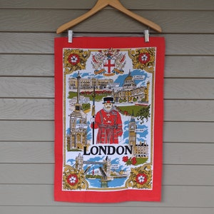 London Landmarks Linen Tea Towel