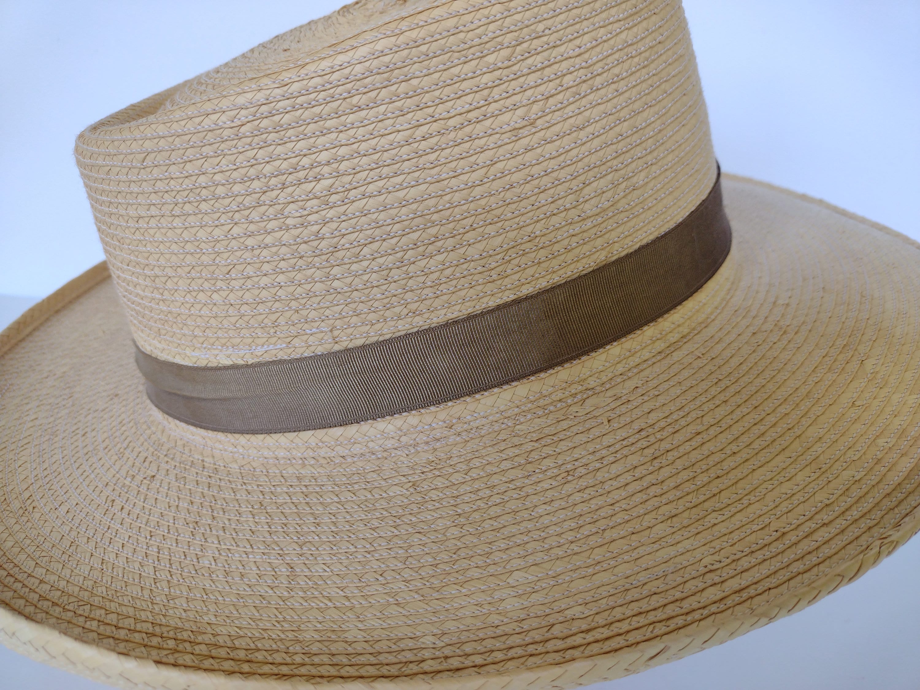 Vintage Hand Made Palm Leaf Hat by the Maya-quiche Indians  display picture 3