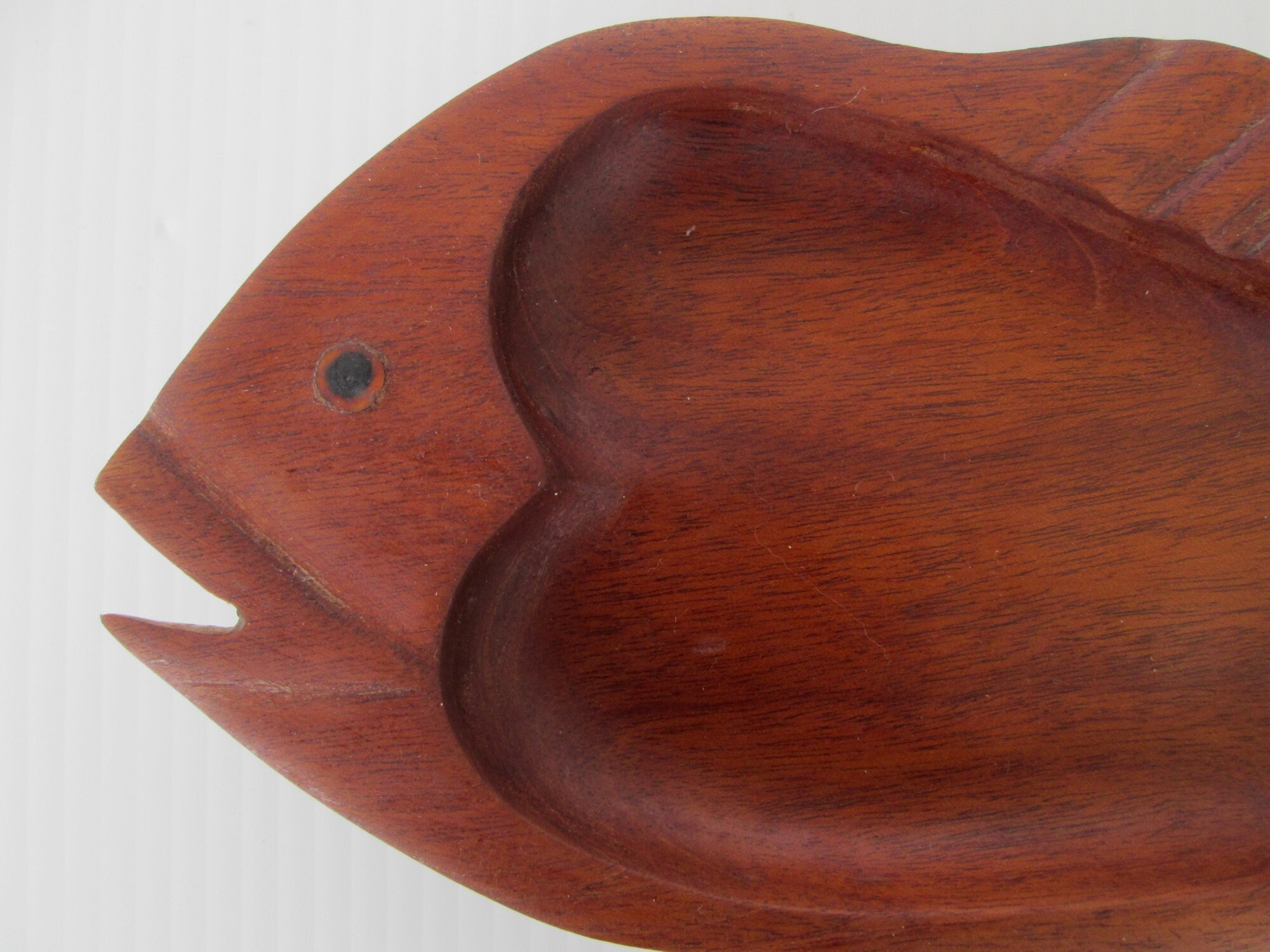 Solid Teak Wood Fish Serving Tray Etsy