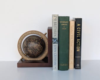 Old World Globe Bookend - Single Bookend