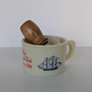 Old Spice Shaving Mug with Brush