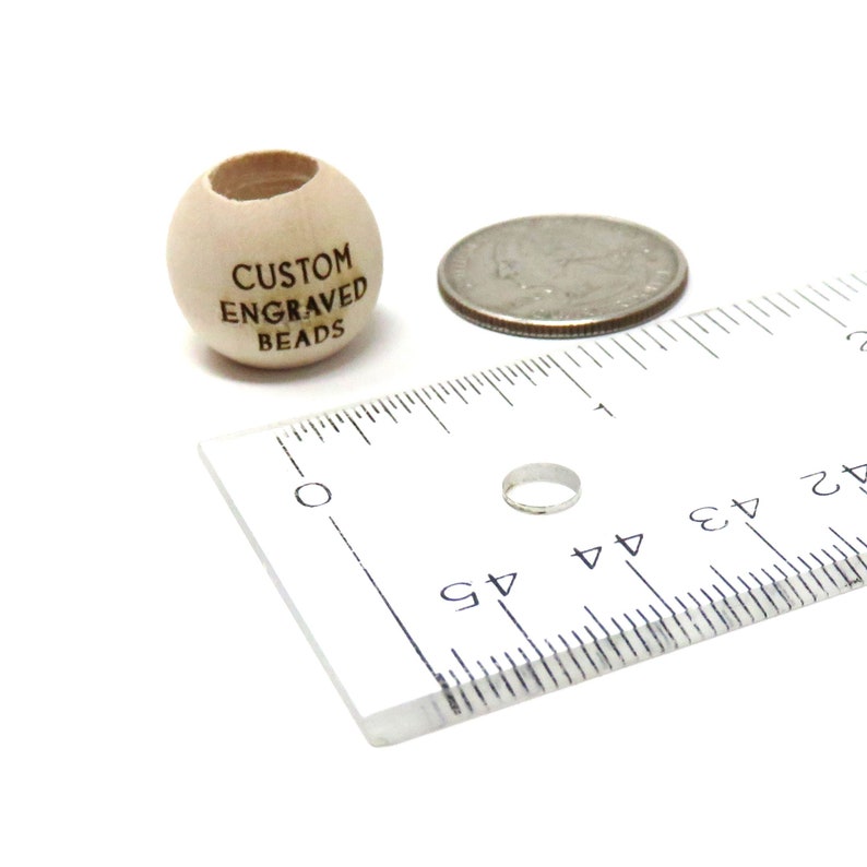 UYEXM 120-Pack Round Wood Face Beads, 20mm With 4.5mm Hole For DIY Jewelry, Crafts & Decor - View #10