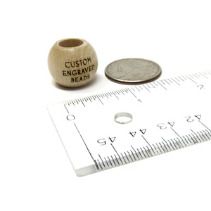 UYEXM 120-Pack Round Wood Face Beads, 20mm With 4.5mm Hole For DIY Jewelry, Crafts & Decor - View #2