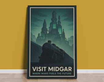 Final Fantasy Poster | Rolled Canvas Print | Game Print