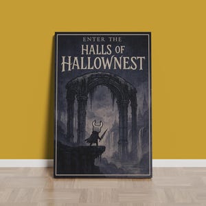 Hollow Knight Poster | Rolled Canvas Print | Game Print