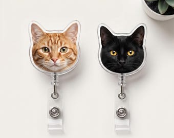 Custom Pet Badge Reel | Personalized Acrylic Retractable ID Holder