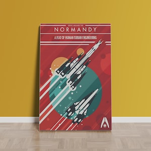 Poster di Mass Effect / Stampa su tela arrotolata / Stampa del gioco