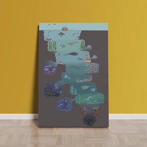 Subnautica-poster | Opgerolde canvasafdruk | Game-afdruk