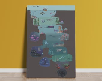 Subnautica Poster | Rolled Canvas Print | Game Print