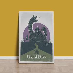 Beetlejuice Poster | Rolled Canvas Print | Movie Print