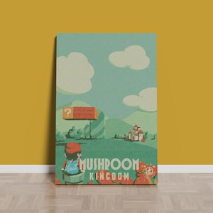 Super Mario Poster | Rolled Canvas Print | Game Print