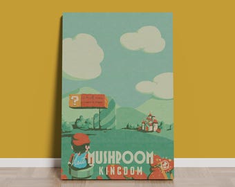 Super Mario Poster | Rolled Canvas Print | Game Print