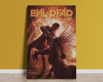 Evil Dead Poster | Rolled Canvas Print | Horror Movie Print