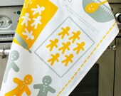 Gingerbread Men recipe tea towel