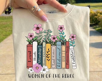 Women of the Bible PNG, Christian Floral PNG, Bible Women Design, Faith Shirt Design, Feminine Scripture Sublimation, Christian Women PNG