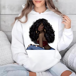 Black Girl PNG, Afro Woman Clipart, Beautiful Black Women Png, Black Girl With Afro Clipart Big Hair