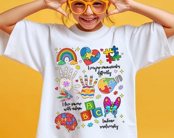 Autism Awareness PNG, Neurodiversity Shirt Design, Autism Teacher Gift, Special Education PNG, Autism Mom Sublimation Digital Download