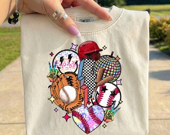 Baseball Mom PNG, Retro Glitter Baseball Design, Game Day Baseball Shirt, Faux Sequin Baseball Mama PNG, Trendy Sports Mom Sublimation