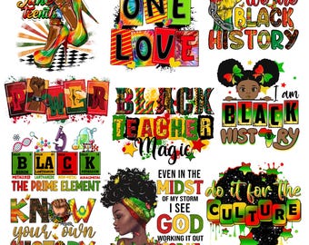Black History PNG Bundle, Black Woman PNG, Afro Woman png, Melanin Queen PNG, Black Girl Magic Sublimation, T Shirt Design Bundle