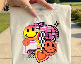 Basketball Mom PNG, Retro Basketball Mama Design, Game Day Basketball Shirt, Sports Mom PNG, Trendy Basketball Sublimation