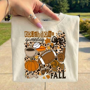 Fall Football PNG Bundle, Game Day PNG, Football Mom PNG, Football Shirt Design, Sports Mom Sublimation, Autumn Football Bundle, Team Shirt image 9