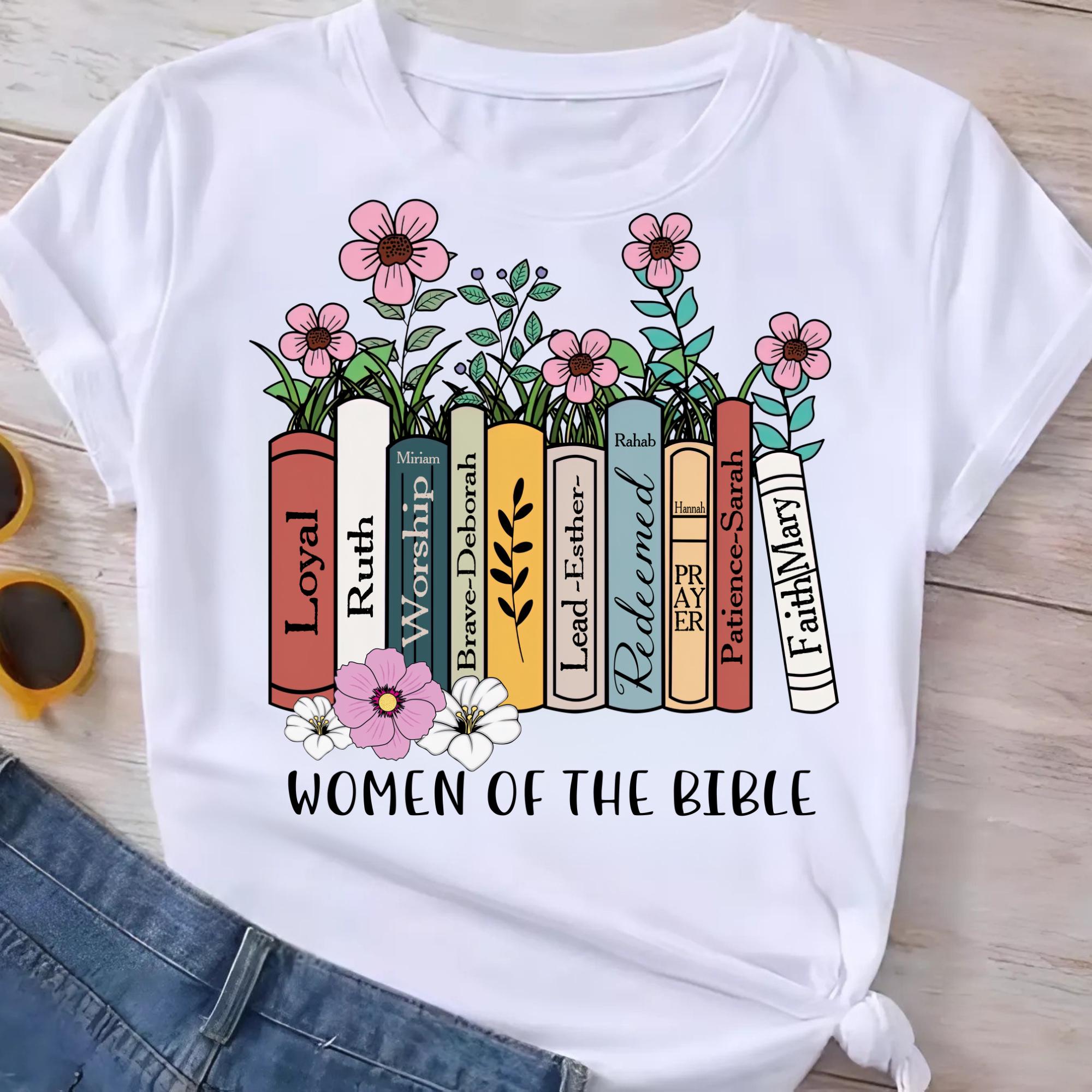Women of the Bible PNG | Christian Floral Sublimation Design | Faith ...