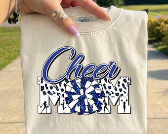 Cheer Mom PNG, Retro Cheer Mama Design, Game Day Cheer Shirt, Coquette Bow Cheerleader PNG, Trendy Cheer Mom Sublimation