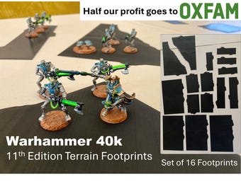 11th Edition Terrain Footprints for Warhammer 40k - Half our profit goes to OXFAM - 100% Recycled Plastic