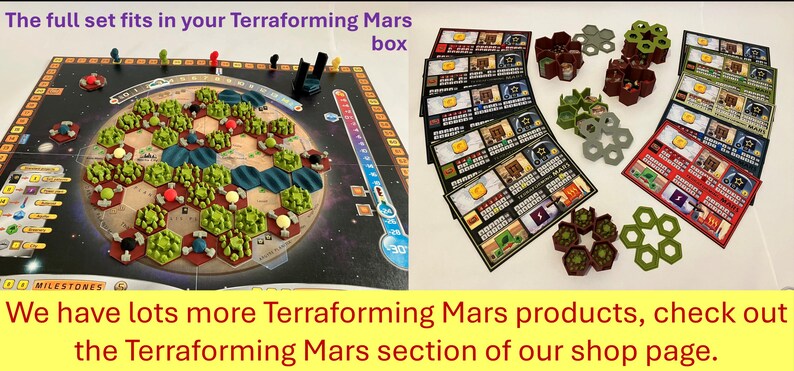 Terraforming Mars Astronaut Player Pieces- Half our profit goes to OXFAM - Recycled Plastic bild 7