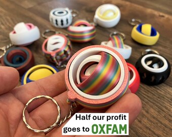 Fidget Keyring - Half our profit goes to OXFAM - Recycled plastic available