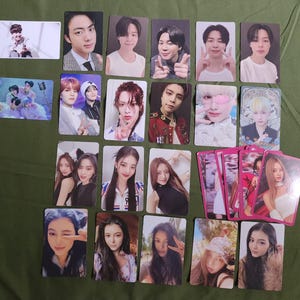 Kpop Photocards BTS, Straykids, Itzy, NCT, NJZ, TxT and Twice