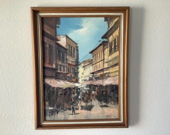 Filipino Perfecto Peck Pinon 1917 - 2006 Oil on Canvas