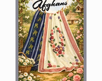 Afganos: Mantas antiguas de ganchillo y tejido con motivos heredados