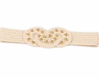 Patrón de cinturón de cuentas de crochet