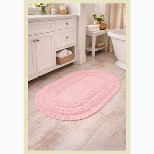 Vintage Loop Stitch Crochet Rug Pattern – Textured Oval Rug with Fringe