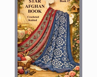 Afganos clásicos de punto y ganchillo