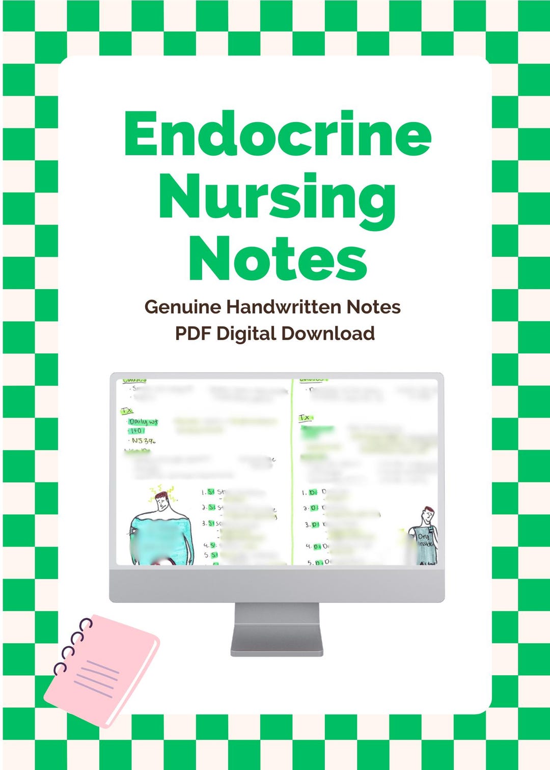 Endocrine Nursing Handwritten Notes Bundle | NCLEX, HESI & ATI Study ...