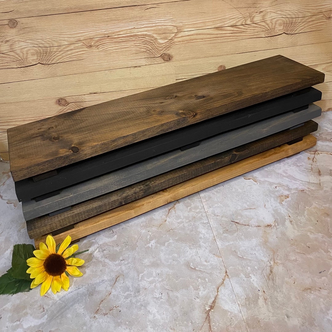 Rectangular Long Wood Riser Table Display Kitchen Table Organizing ...