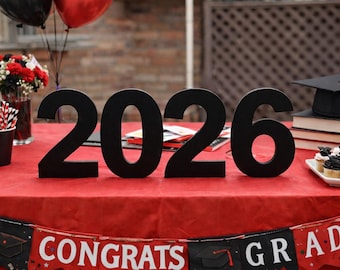 2026 graduation stand up number decor anniversary party wedding table number centerpiece birthday party photo prop number stars