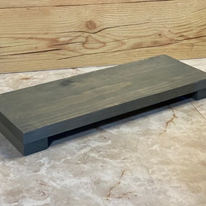 Long Wooden Pedestal for Home Decor Table Display Wood Riser for ...