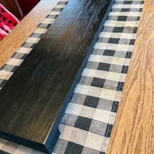 long wood riser pedestal for home decor table display wood riser for kitchen island Elevated decor stand long wood centerpiece riser holiday