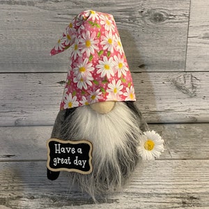 gnome gift for mom daisy gnome send message garden gnome with message thinking of you gift I love you gift I miss you gift gnome lover gift