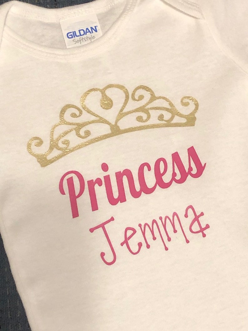Personalized Baby Princess Onesie crown onesie custom onesie | Etsy