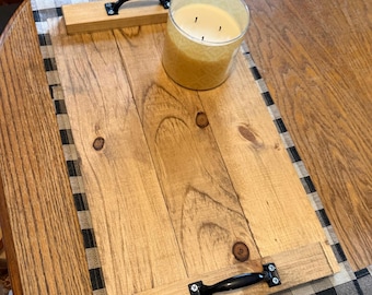 wood tray with handles flat wood tray for ottoman wood tray coffee table serving tray flat display table tray for tea housewarming gift