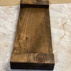 Long Wooden Pedestal for Home Decor Table Display Wood Riser for ...