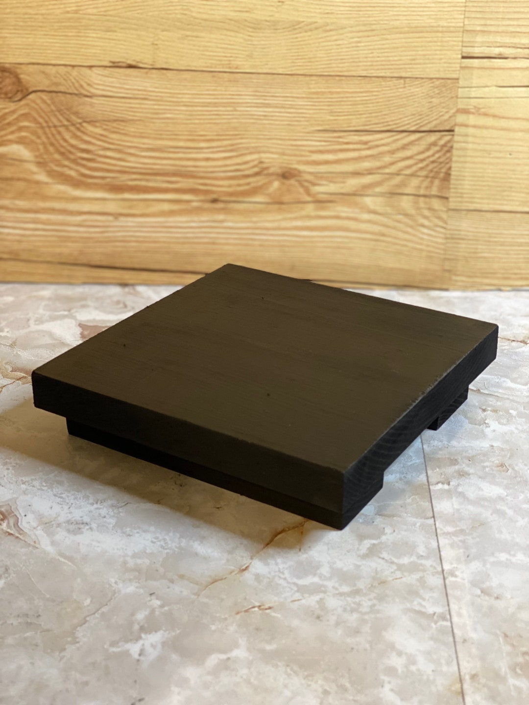Score Black Riser Square Black Riser 6.5x6.5x1.5 Inch Riser Country Black - Etsy