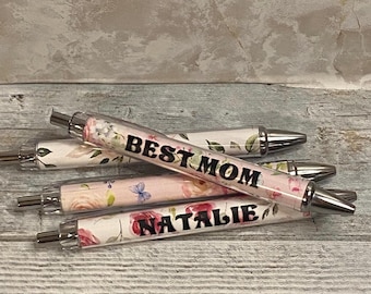 Pen floral gift flower pen gift for Mother birthday gift basket, floral pen for grandmother gift best friend gift secretary office gift