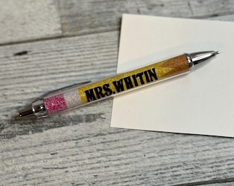 personalized teacher pen gift for teacher gift basket with teacher name pen grading paper pen teacher thank you gift best teacher pen