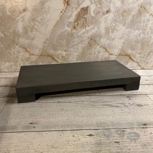 Long Wooden Pedestal for Home Decor Table Display Wood Riser for ...