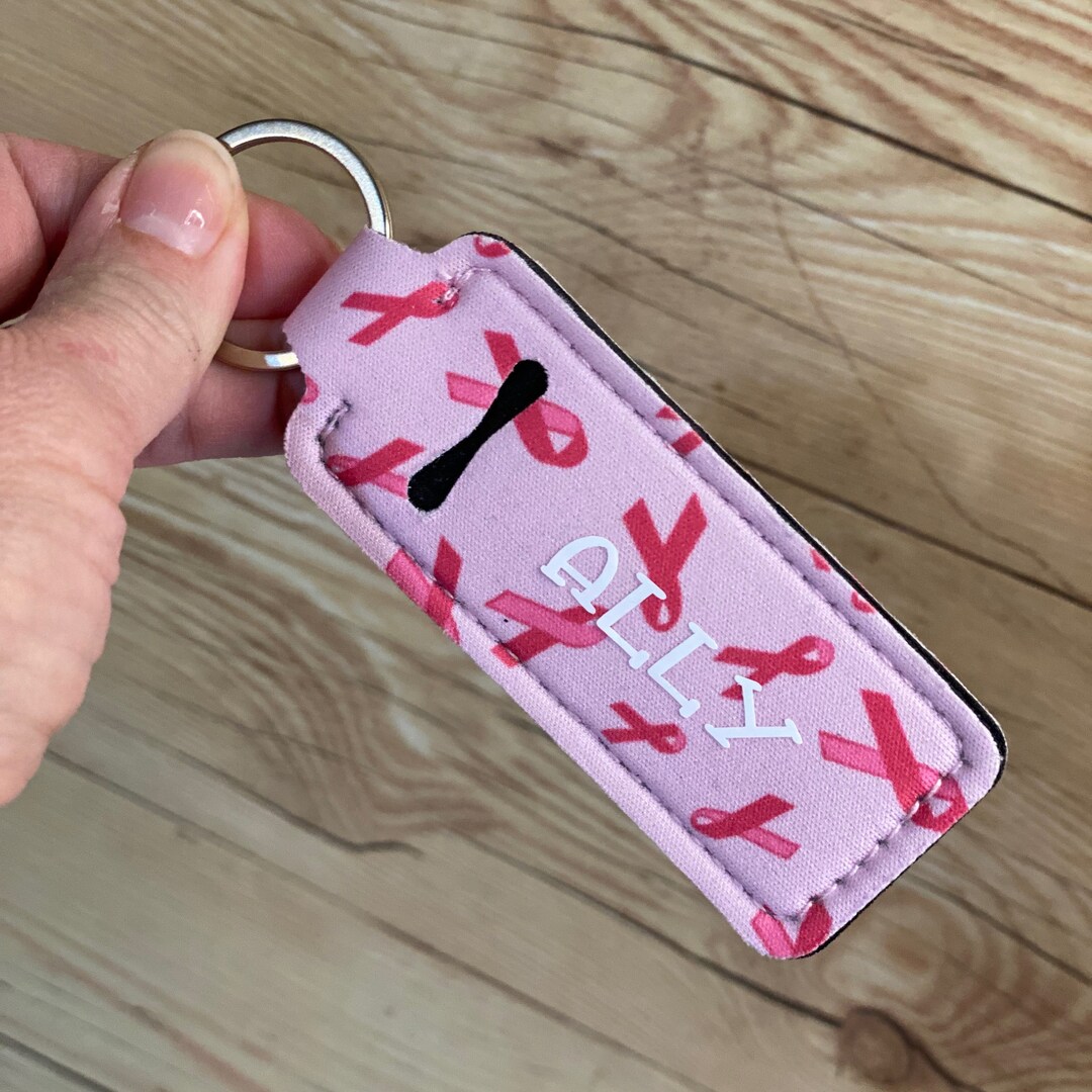 Personalized Keychain Chapstick Case Keychain Backpack Personalized